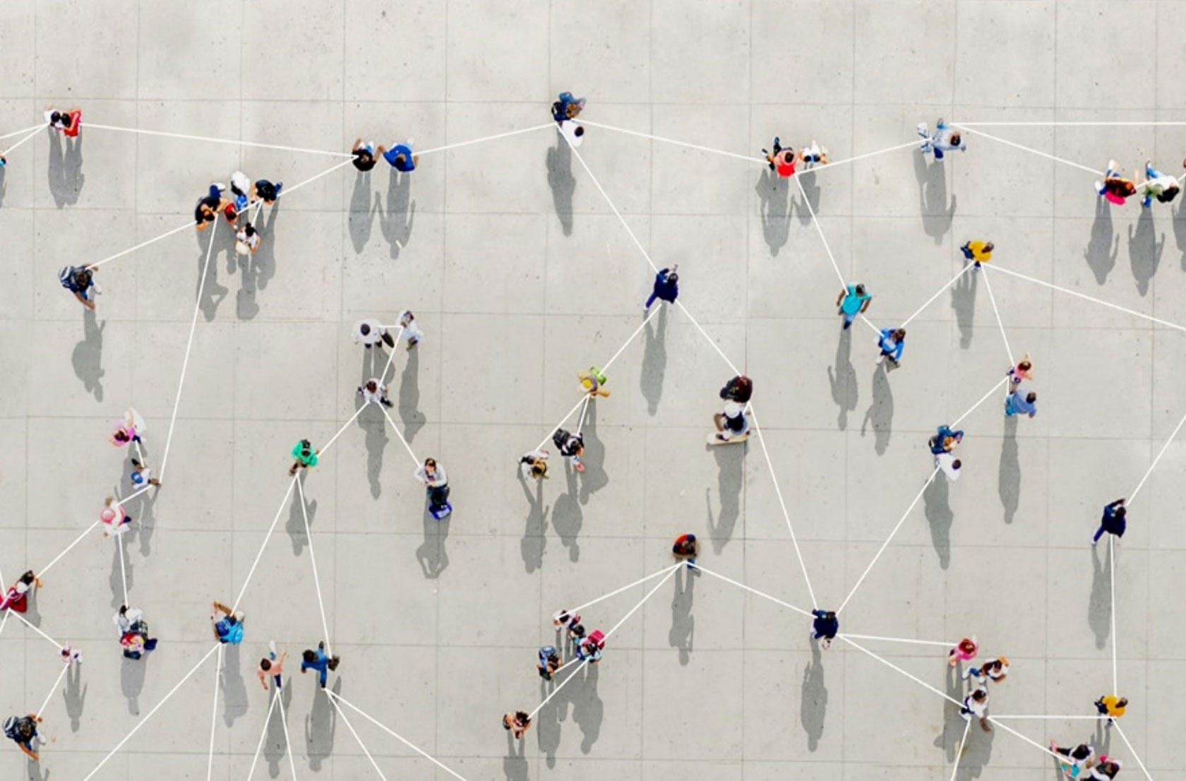 Pictured is a representation of a networked society. Image credit: iStock.com/Orbon Alija.